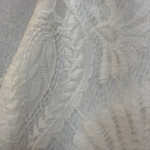 Eilly Bazar White Floral Eyelet Lace Detail Dress Women's Size Medium Boho NWT - Picture 3 of 13